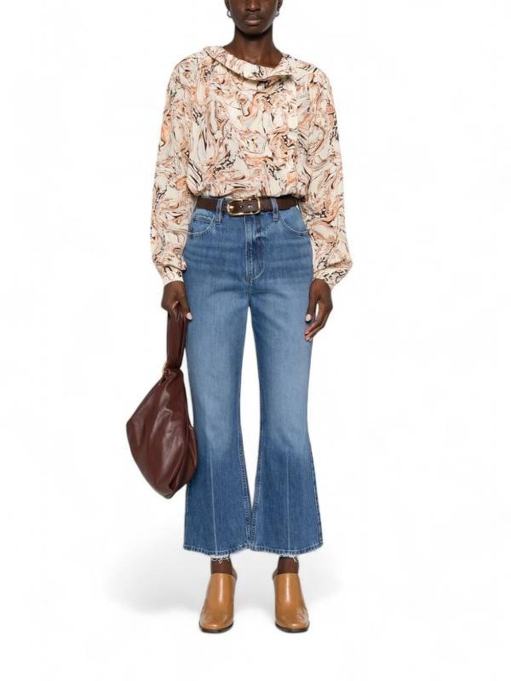FRAME Le High 'N' Tight Crop Mini Boot Jeans Delamo Grind 29 NWT Quiet Luxury